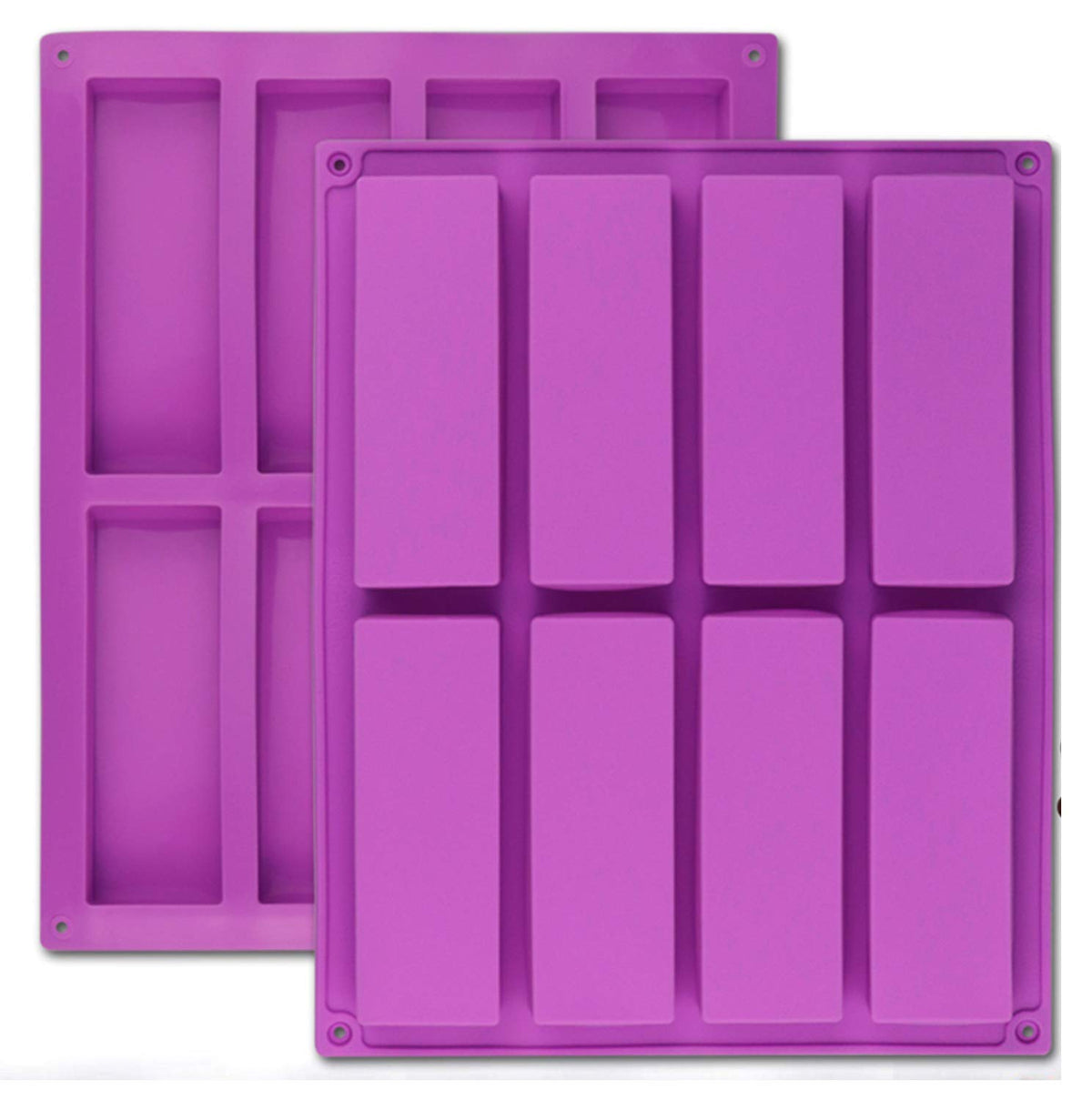 Silicone Molds For Candy Chocolate Gummy Baking, 2 Pcs 126 Cavity Mini  Square