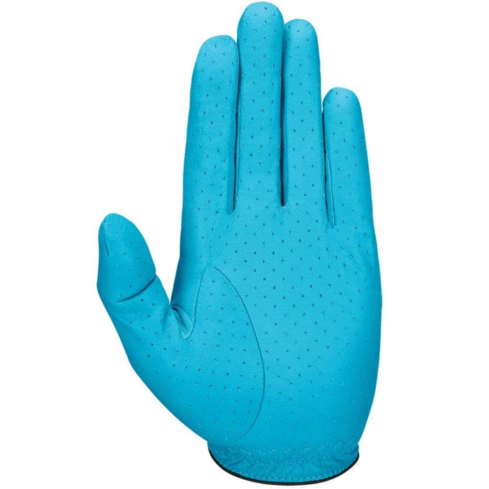 Callaway Golf 2017 Women's OptiColor Leather Glove, Aqua, Small, Worn on Left Hand