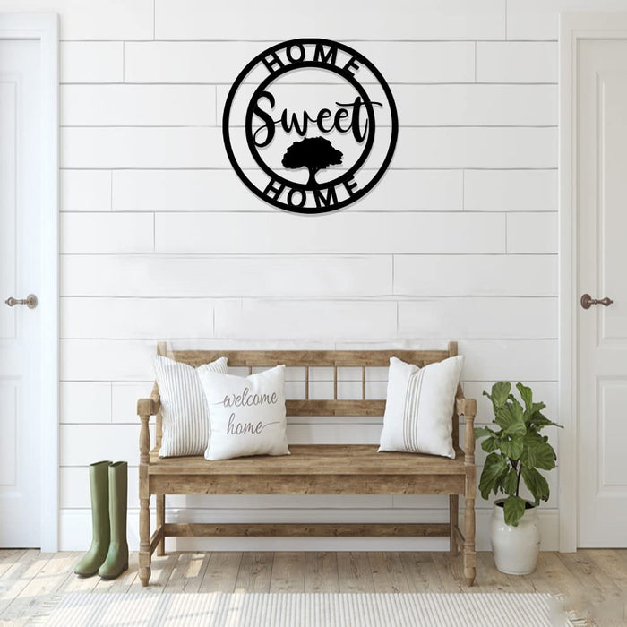 KFK Housewarming s Metal Wall Art Home Sweet Home Sign,s for House Owner, House Warming Present for Home, Christmas s for House