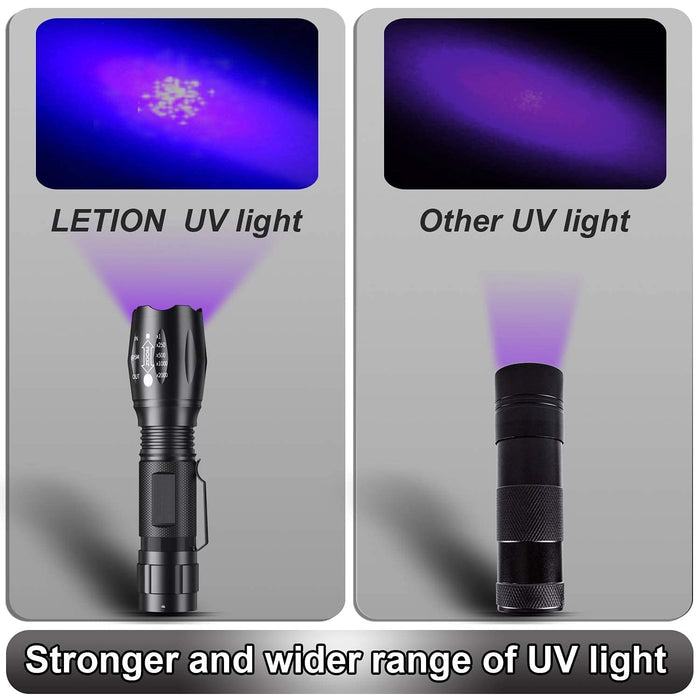 Black Light ,Flashlight, LED UV Torch 2 in 1 Blacklight with 500LM Hig —  CHIMIYA