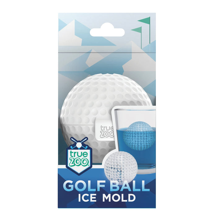 True Zoo Golf Ball Ice Mold, Dishwasher Safe Novelty Silicone 2 Inch Ice  Sphere Maker for Sports Fans, Set of 1