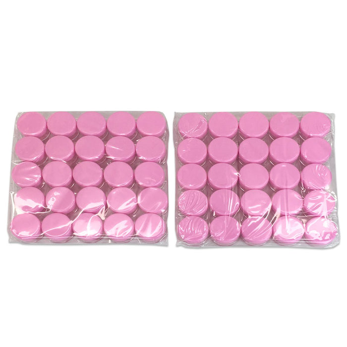 Beauticom (Quantity: 500 Pcs) 5G/5ML Round Clear Jars with Pink Lids for Makeup, Lotion, Creams, Eyeshadow, Cosmetic Product Samples - BPA Free
