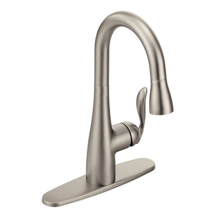 Moen Arbor Spot Resist Stainless One-Handle Pulldown Bar Faucet Featuring Reflex, 5995SRS