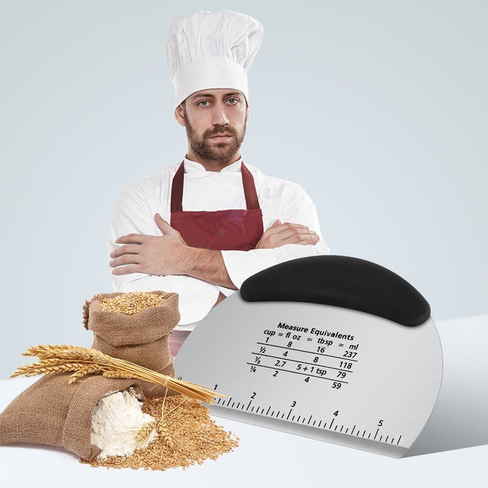 2 Pcs Dough Scraper Bowl Scraper Kitchen Supplies Baking Tools Cutter  Multi-Purpose Tools For Bread