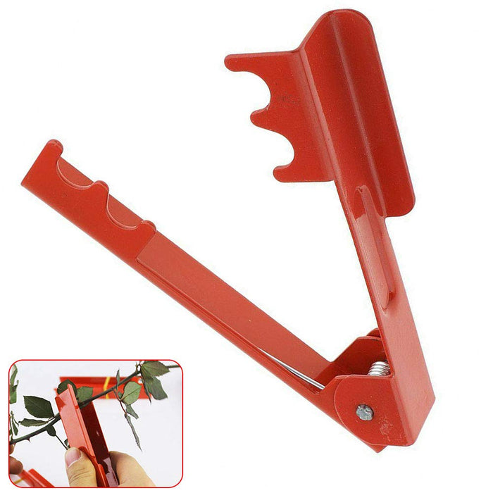 Professional Rose Leaf Thorn Stripper Tool, Roses Thorn Remover,Tree Pruner  Hand Tools, Cordless Trimmer for Gardening Flower Arrangement(Red)