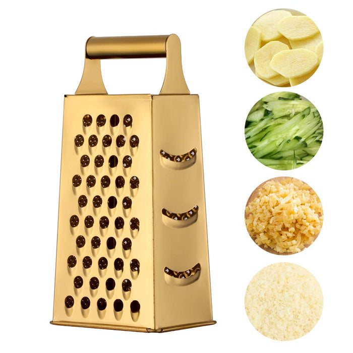 Box Cheese Grater, Stainless Steel with 4 Sides, Best for Parmesan Cheese,  Vegetables, Ginger