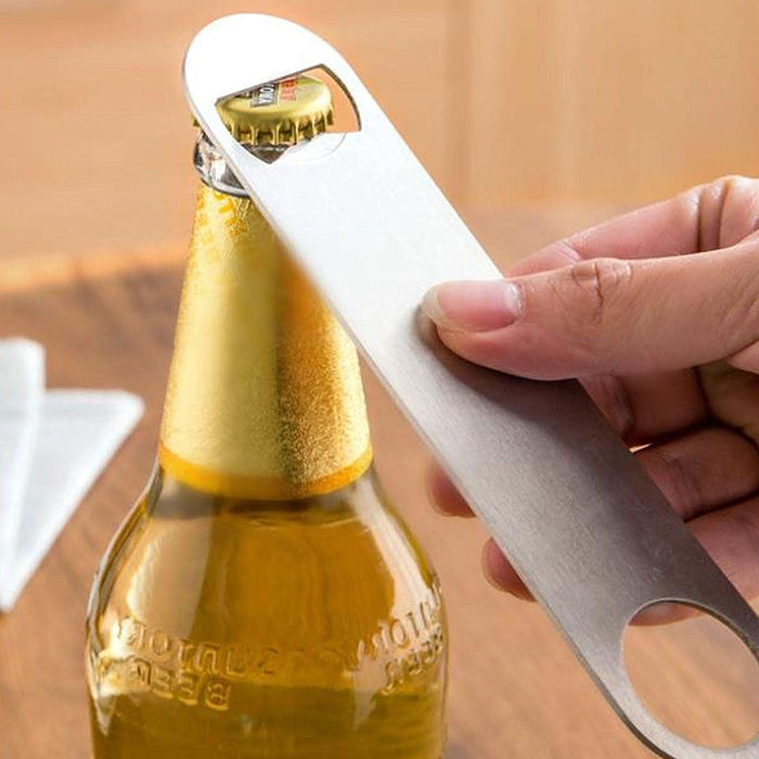 ZUER Bottle Openers,Beer Bottle Opener,Steel Flat Bottle Opener,Use for Bars,Restaurants,Family or Friends Party