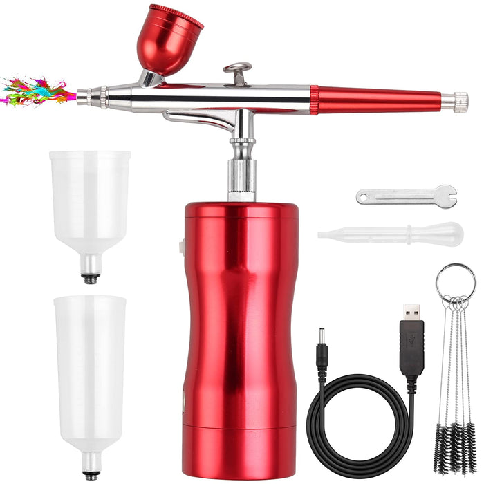 Rechargeable Airbrush Kit, Mini Spray Airbrush Kit with Compressor