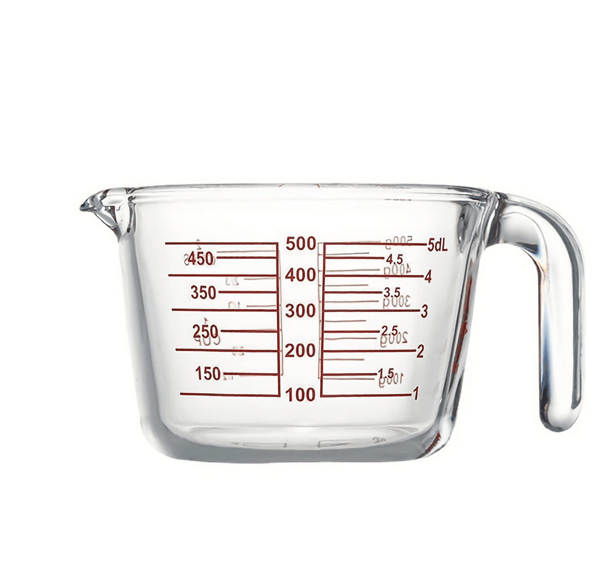 Crystalia Glass Liquid Measuring Cup, Small Measuring Pitcher, Angled  Design Borosilicate Measure Jug with Measuring Lines for Kitchen, Oven  Safe, 2