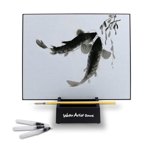 Inkless Drawing Board,Water Painting Board,Theme Art Relaxation Meditation  Paint Set Environmental Protection Painting, Calligraphy Practice Board (L)