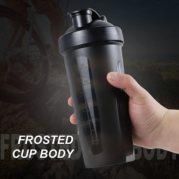 600ML Sport Protein Shaker Bottles Mixing Ball Shaker Cup BPA Free