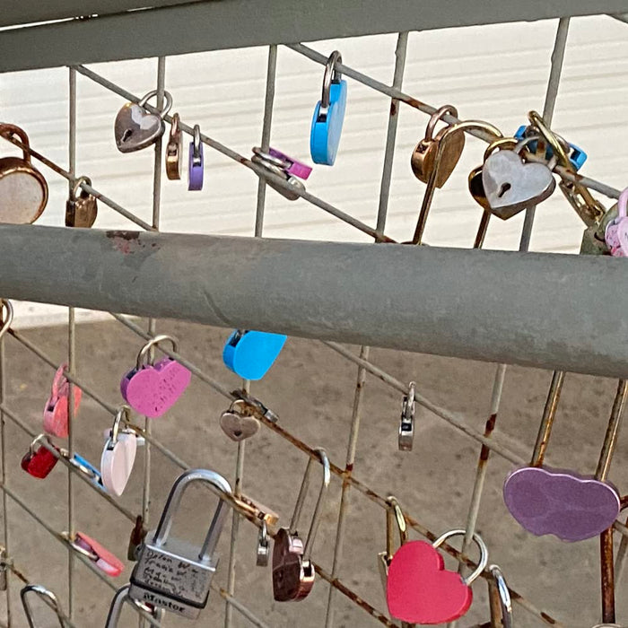 Honbay 2PCS Mini Love Heart Shaped Lock Padlock with Key for Jewelry B —  CHIMIYA