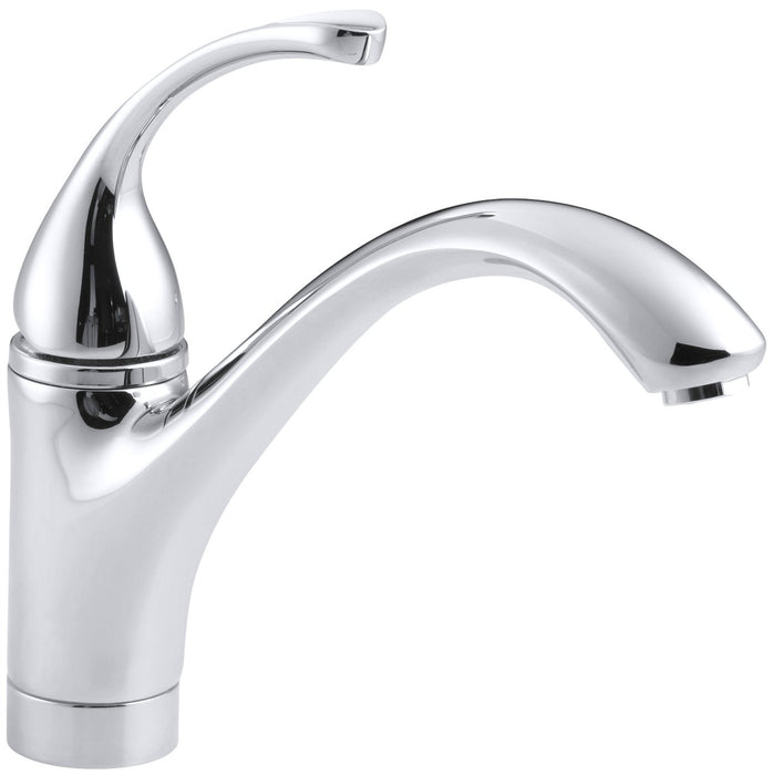 KOHLER 10415-CP Forte(R) Single-Hole Sink 9-1/16" spout Kitchen Faucet, Polished Chrome
