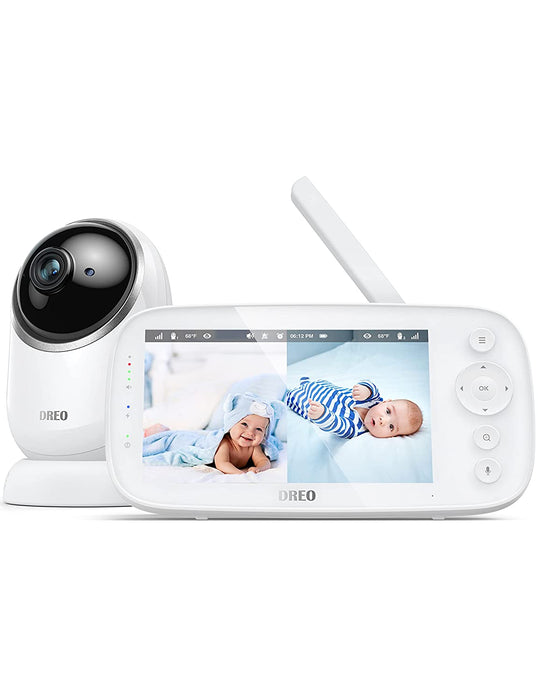Dreo Baby Monitor, 5 HD Split Screen Video Baby Monitor with Remote P —  CHIMIYA