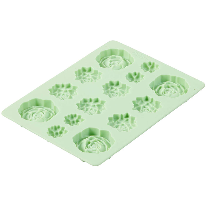Succulents Silicone Candy Mold by Wilton