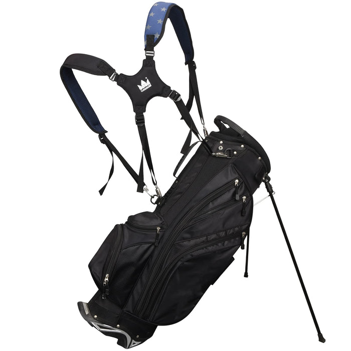 Craftsman Golf Adjustable Waterproof Star Black Blue Golf Bag