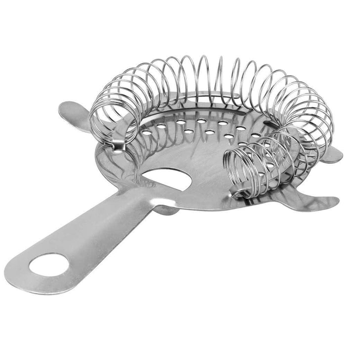 (3 Pack) Stainless Steel Hawthorne Strainer, 4-Prong Cocktail Bar Strainer, 6-Inch