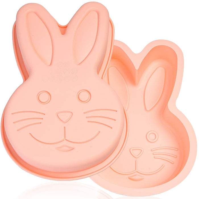 Egg Cake Pans, Easter Silicone Egg Chocolate Mold 2 Pack Large