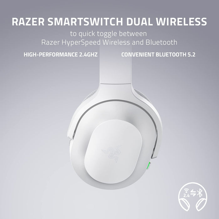 Razer Barracuda X Wireless Multi-Platform Gaming and Mobile Headset,  2.4GHz, Mercury