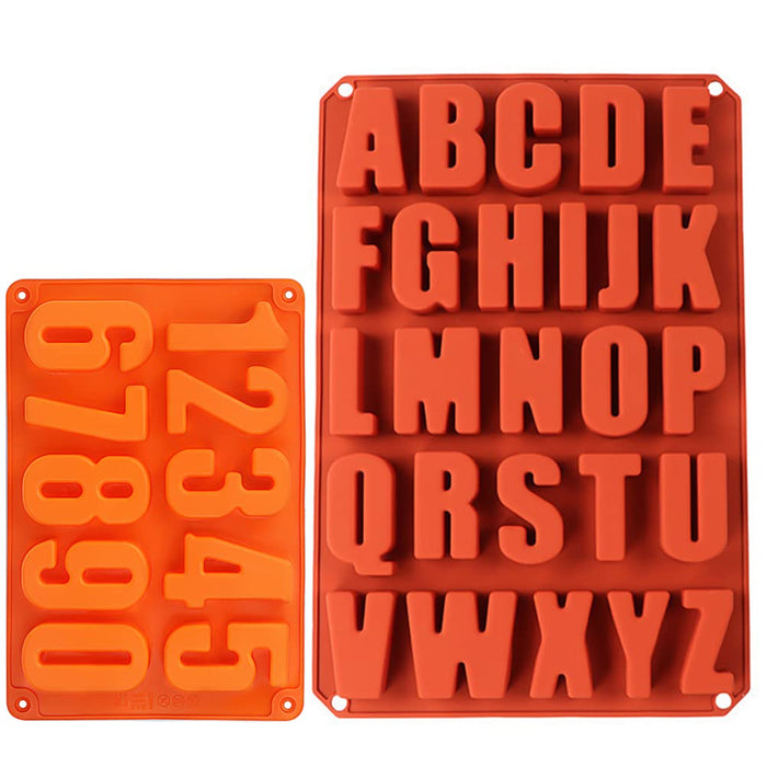 Wocuz 26 Large Letters Silicone Mold Alphabet Crayon Mold