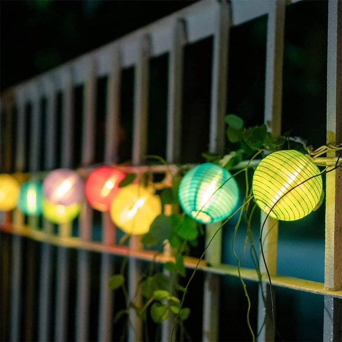 Konictom 8.5Ft Multicolor Lantern String Lights, Summer Printed