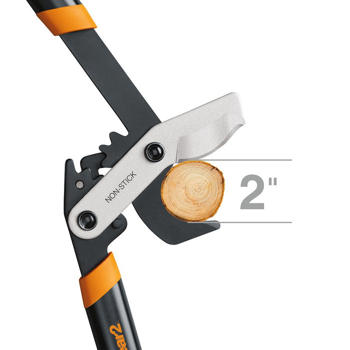 Fiskars 394801-1003 PowerGear2 Bypass Lopper, 32 Inch, Black/Orange & Gardening Tools: Bypass Pruning Shears, Sharp Precision-Ground Steel Blade, 5/8” Plant Clippers (91095935J)