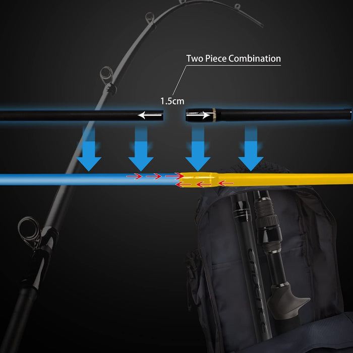 Cadence CR6B Baitcaster Rod - Strong & Sensitive Fishing Rod, 30 Ton C —  CHIMIYA