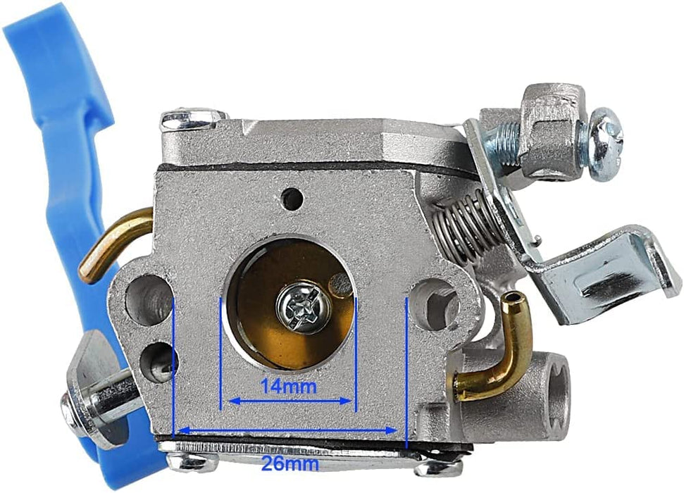 HPENP 590460102 Carburetor for Husq 125B 125BX 125BVX Leaf Blower Trimmer for Zama C1Q-W37 Carb 545 08 18-11 581798001 545081811 545112101 with Air Filter Fuel Line Kit
