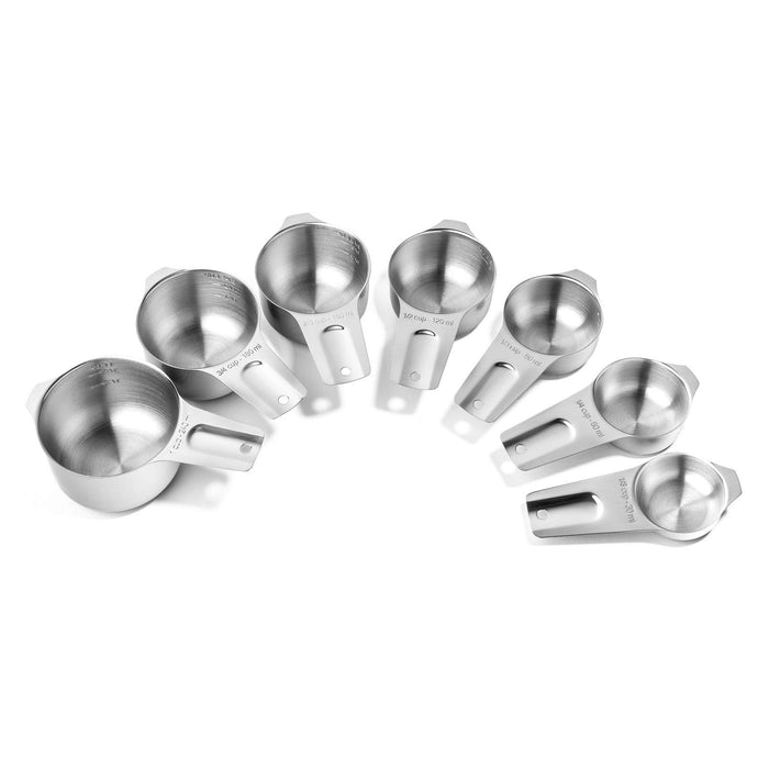 Last Confection 7pc Stainless Steel Measuring Cup Set - Includes 1/8 C —  CHIMIYA