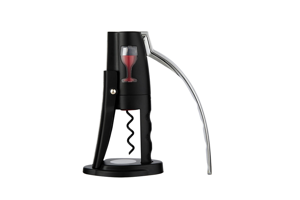 Vande Wine Opener, Durable Compact Lever Corkscrew Manual, Multifunctional base with foil cutter, Open Wine Bottles Quickly