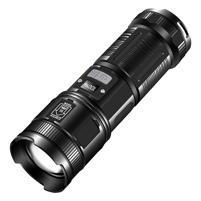High Power Super Bright Rechargeable Flashlight, 2000 Lumens White