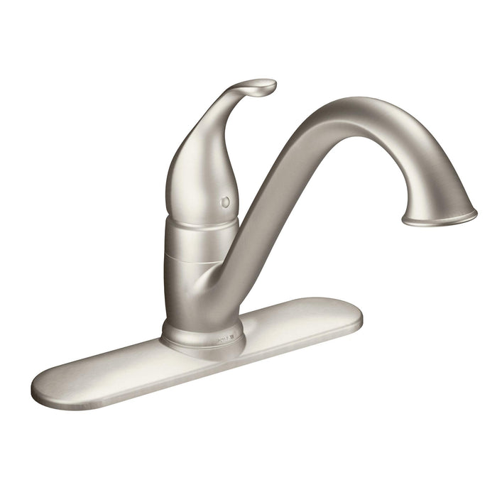 Moen 7825SRS Camerist One-Handle Low Arc Kitchen Faucet, Spot Resist Stainless