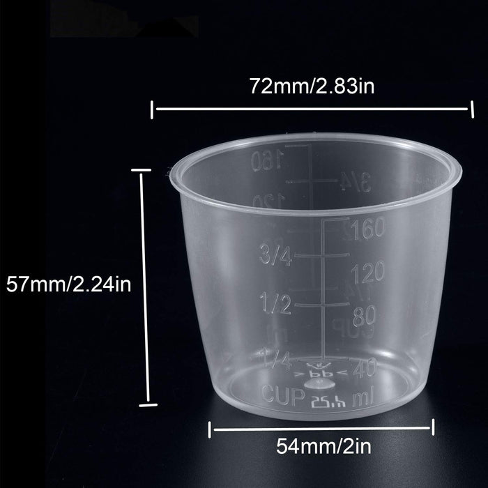  JCBIZ 5pcs Plastic Transparent Rice Measuring Cup 160ml Rice  Cooker Measuring Cup for Dry and Liquid Ingredients: Home & Kitchen