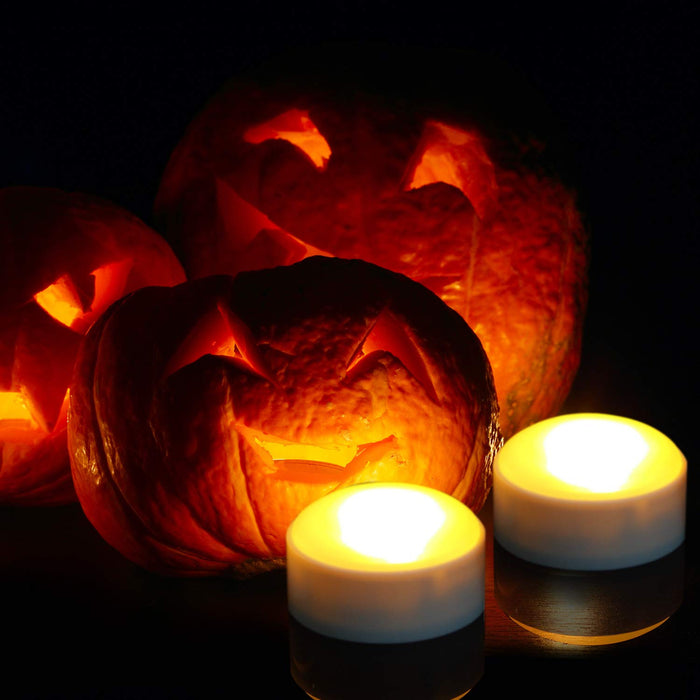 3 PCS Halloween Pumpkin Lights with Remote and Timer Battery