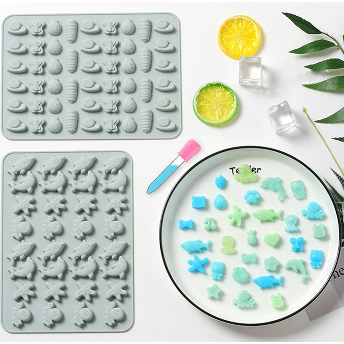 Silicone Mold Gummy Tray Candy  Silicon Mold Jelly Fruits - 66 Silicone  Molds Candy - Aliexpress
