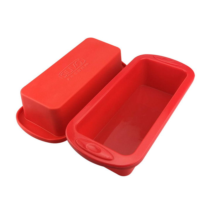 2 Packs Rectangle Bakeware Non-stick Loaf Pan,silicone Mould Diy
