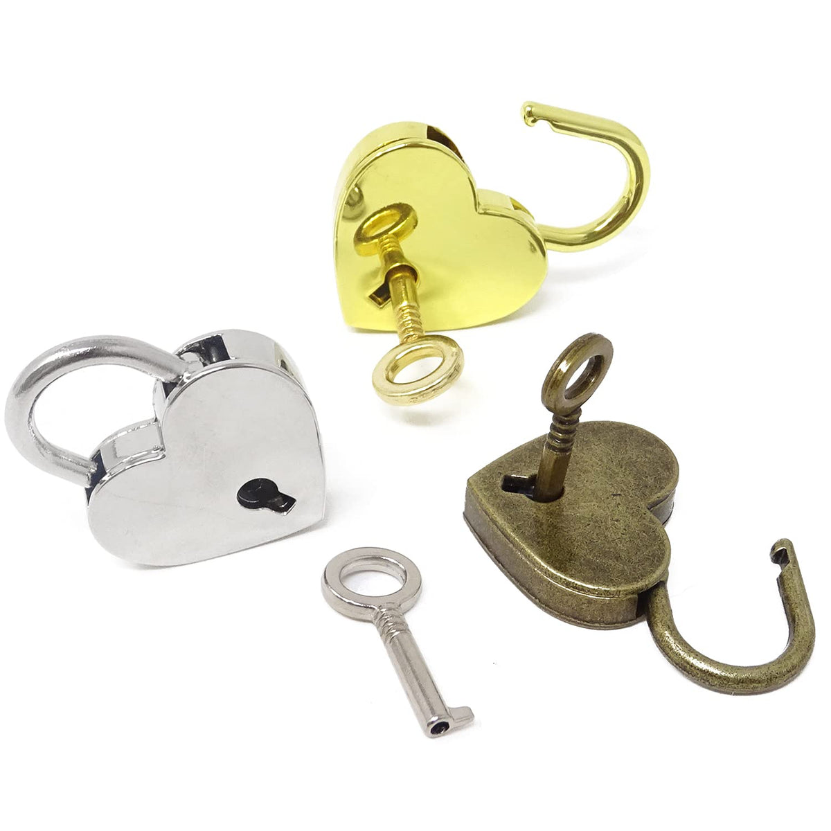 Suitcase Locks with Keys, Small Luggage Padlocks Locker Lock Metal Key —  CHIMIYA