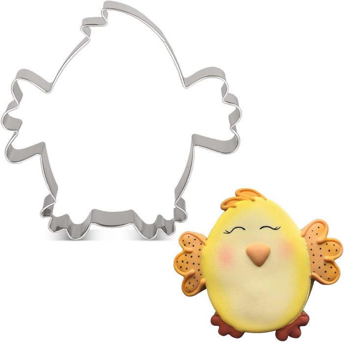 LILIAO Animal Chick Cookie Cutter, 3.9", Stainless Steel