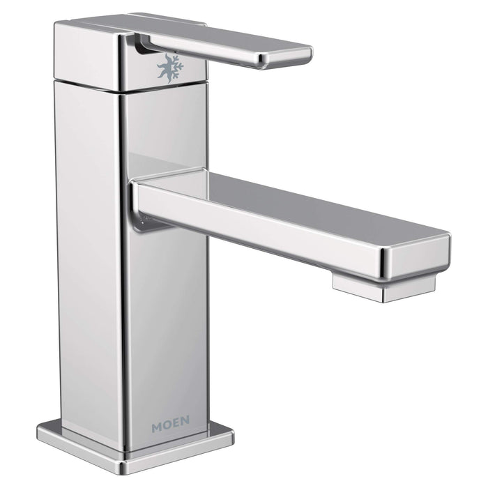Moen S6710 90 Degree One-Handle Single Hole Modern Bathroom Sink Faucet, Chrome