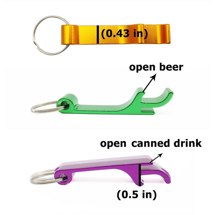 9 Packs of Keychain Beer Bottle Openers, CNYMANY Aluminum Claw Bar Soda Beverage Opener for Wedding Party Picnic Camping Travel