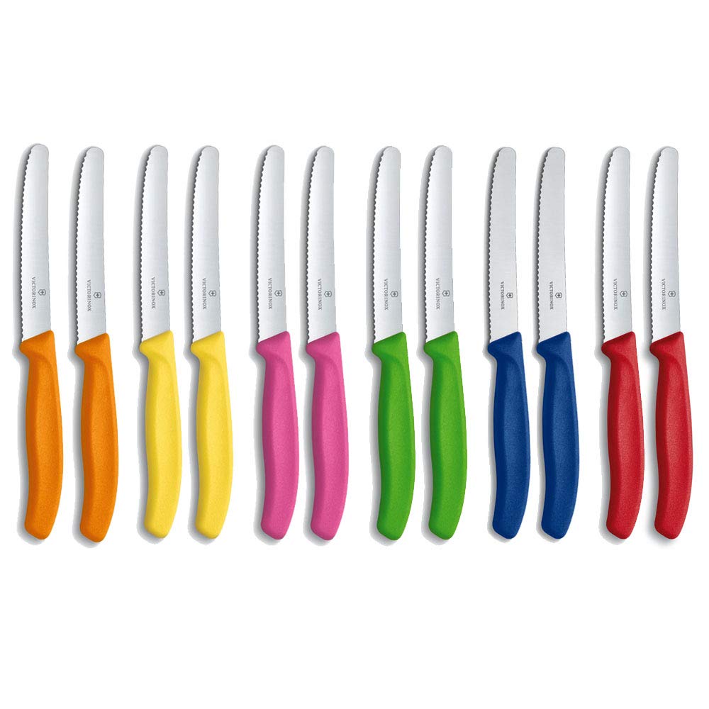 Victorinox Classic 2-Piece 4.5 Serrated Utility Knife Set Pink