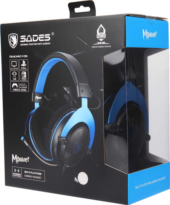  SADES MPOWER Stereo Gaming Headset for PS4, PC, Mobile