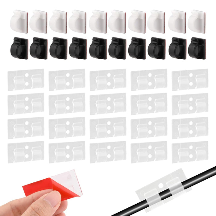 Uniqus 40Pcs Cable Clips,Cord Clips For Wall,Hooks For Outdoor String —  CHIMIYA