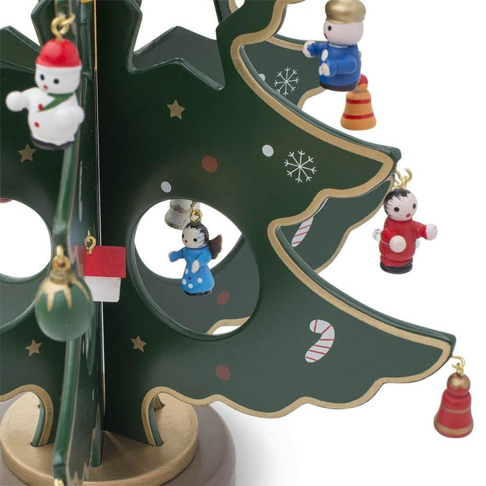BestPysanky Wooden Tabletop Christmas Tree with 32 German Style Miniat —  CHIMIYA