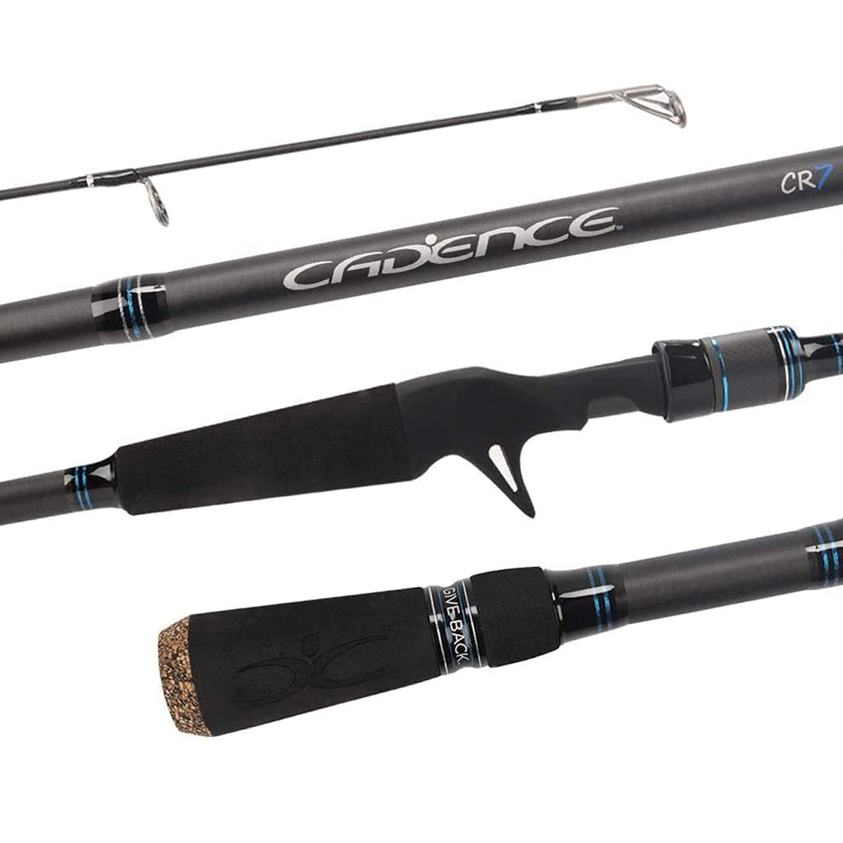 Cadence Vigor Spinning Rod, 30-Ton Carbon Blank, Fuji Reel Seat, Durable  Stainless-Steel Guides, 2-Piece Rod with Convenience & Performance,  Multiple