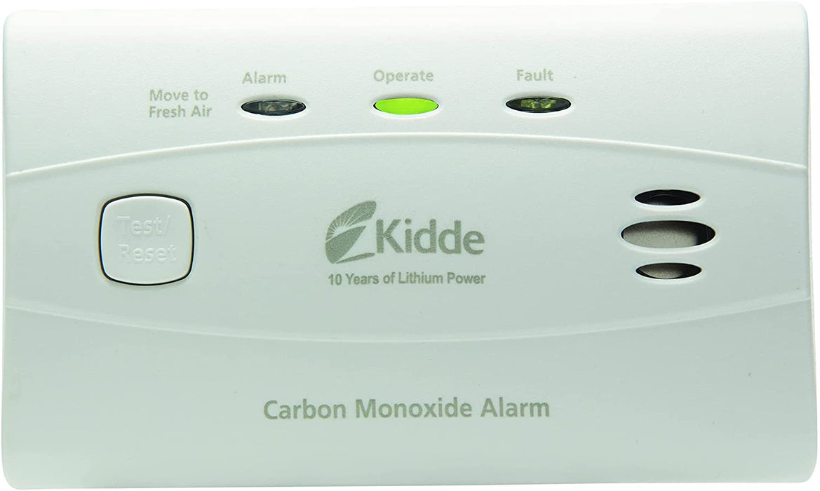 Kidde Smoke Detector, 10-Year Battery, LED Indicators, Replacement Alert,  Test-Reset Button