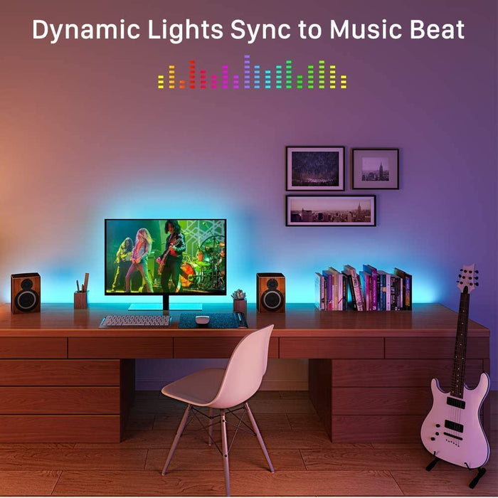 Govee Smart LED Strip Lights, 16.4ft WiFi LED Strip Lighting Work with  Alexa and Google Assistant, 16 Million Colors with App Control and Music  Sync