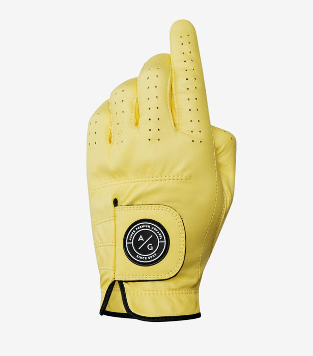Men's Asher Premium Canary Golf Glove -- Medium (goes on Left Hand)