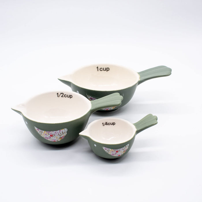 Young's Inc. 4 Piece Stacking Ceramic Measuring Cups 
