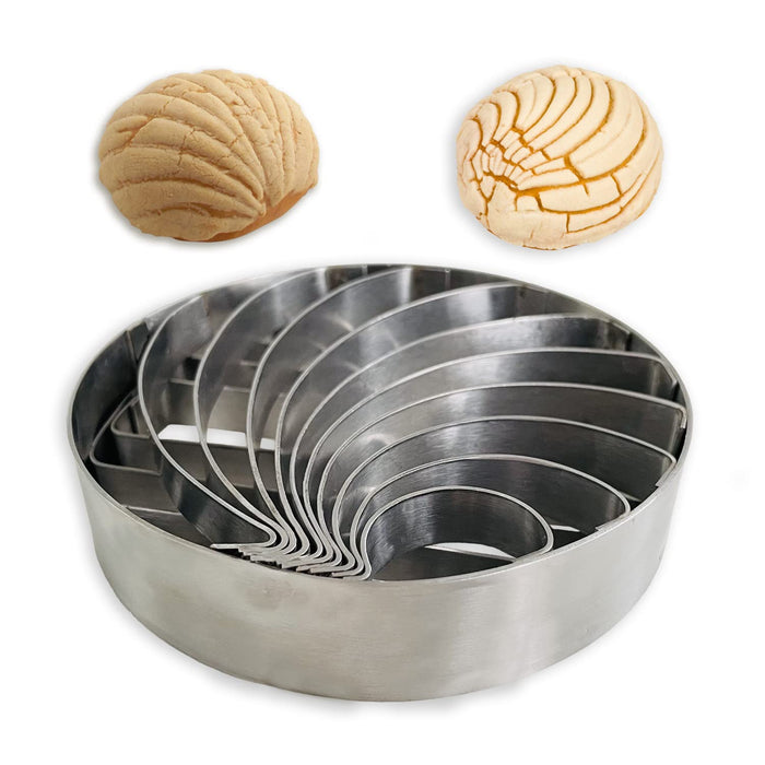 Concha Cutter Mexican Bread Mold Made Of Stainless Steel 4.1 Inch, Concha Stamp Two Sided Mold For Pan Dulce Mexicano Cortadora D